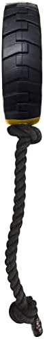 Tonka Mega Tread Rope Tug Dog Toy, Lightweight, Durable and Water Resistant, 15 Inches, for Medium/Large Breeds, Single Unit, Yellow/Black - Image 4