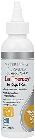 Veterinary Formula Clinical Care Ear Therapy for Dogs & Cats and Antiparasitic & Antiseborrheic Medicated Dog Shampoo Bundle - Image 2