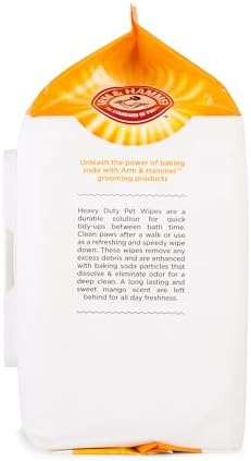 Arm & Hammer Heavy Duty Multipurpose Dog Wipes, Mango, 100 Count, 6-Pack - Image 5