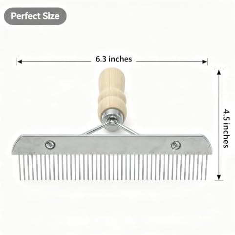 Grooming Rake Brush, Shedding Tool for Medium & Large Dog Undercoat - Image 2