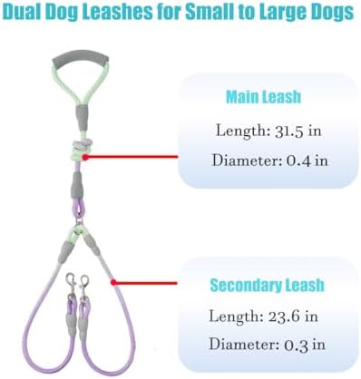 JiangYanus Double Dog Leash for Two Dogs Walking, No Tangle Dual Dog Leash - Image 7