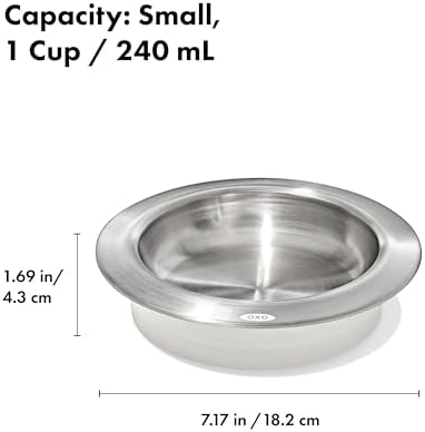 OXO Pet Nonslip Stainless Steel Dog Bowl - Small, 1 Cup Capacity - Image 7