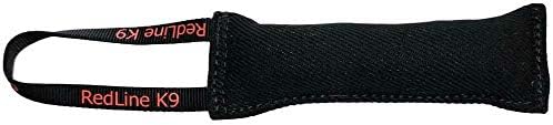 Redline K9 Bite Suit Tug Toy (3" x 10") 1 Handle (Black)