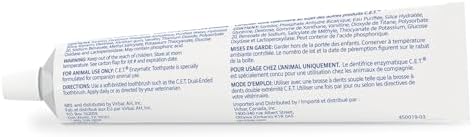 C.E.T. Enzymatic Toothpaste for Dogs and Cats, Vanilla Mint, 2.5oz - Image 2