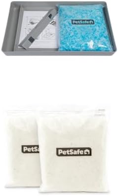 Bundle of PetSafe ScoopFree Reusable Tray with Crystal Litter - Durable Plastic Litter Insert - Fast-Acting Odor Control - Easy to Clean - Self-Cleaning Litter Box Compatible + PetSafe ScoopFree Premi by PetSafe