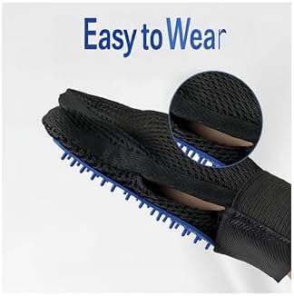 Cat & Dog Grooming Gloves for Shedding - Efficient Deshedding Pet Grooming Gloves-Upgrade Efficient Pet Hair Remover Gloves(1 Pair) (Blue) - Image 5