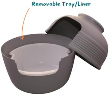 Good Pet Stuff, Litter Box Liner Tray for The Original Hidden Litter Box Planter, Reusable Litter Tray, Easy to Clean, Odorless, Sustainable, Durable, Round, White Litter Box Liner (Pack of 2) - Image 7