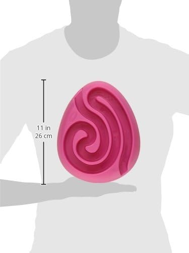 Kruuse Buster DogMaze Mini Pink Bowl – Non-Toxic Interactive Slow Feeder for Better Digestion & Energy
