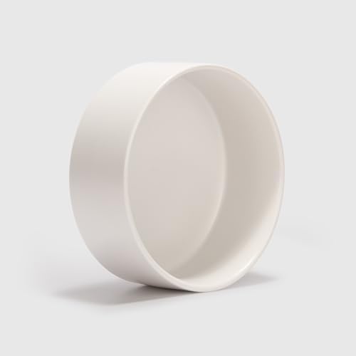 SPUNKYJUNKY 42OZ Ceramic Dog and Cat Bowl, Modern Cute Weighted Food Water Bowl for Replacement White (1 Pack) - Image 7