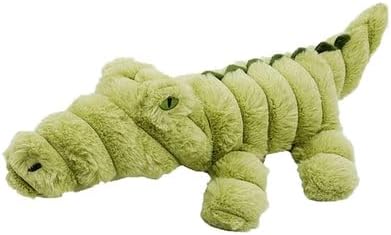 Pet Lou Zoo Friends Alligator, 16-inches Long, Green, Squeak Toy, Plush, Pet Toys and Supplies