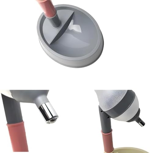 NACOCO Pet Standing Water Dispenser Cat Dog Standing Bowl with Detachable Pole Automatically Feeding Water Height Adjustable(Grey) - Image 2