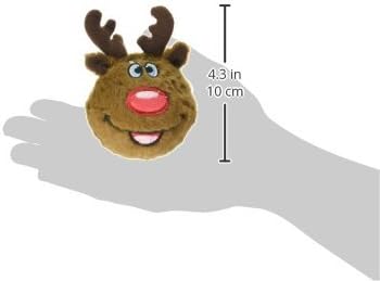 fabdog Reindeer faball Squeaky Dog Toy (Small) - Image 2