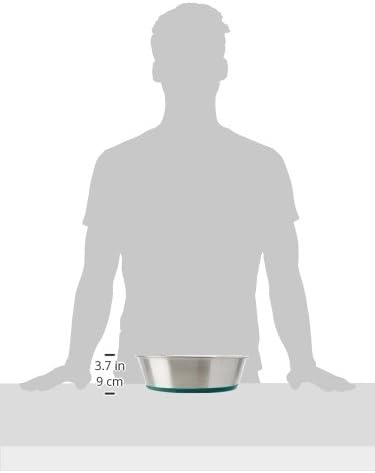 Van Ness Pets Large Stainless Steel Dog Bowl, 96 OZ, Natural - Image 3