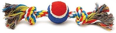 Jeffers Pet Rope Bone Dog Toy, Multi-Colored w/Bone, 12" – Durable Braided Rope for Tug of War, Chewing & Fetch – Interactive Play for Pets – Machine Washable Dog Game Toy, Supports Healthy Teeth