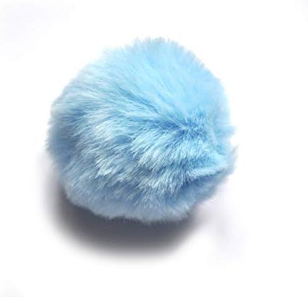 Cat Toys Ball Furry Ball with Rattle Bell Catnip for Cats Easter Gift (Blue (with Bell)) - Image 5