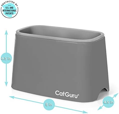 CatGuru Premium Cat Litter Scoop Holder – Heavy-Duty Scooper Storage Caddy, Scoop Stand for Kitty Litter Box, Fits Most Cat Litter Scoops (Gray) - Image 2