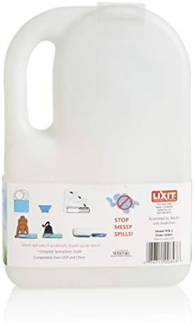 Lixit® Water Boy Portable Travel Dog Bowl - 3 Quart Spill Free Self Filling Pet Water Bowl - Made in USA (White, 1 Pack) - Image 2