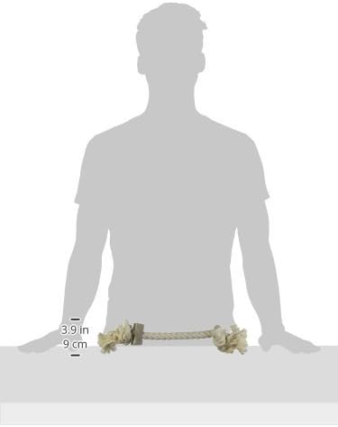 Scott Pet 1 Piece 3/4"" x 15"" Rope Toy with Antler, Large, White (AB03W)