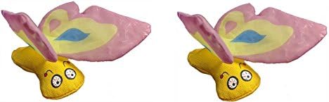 Yeowww! Duckyworld 100% Organic Flower Leaf Catnip Cat Toy Butterflies (2 Toys, Purple) by YeowwwCatnip