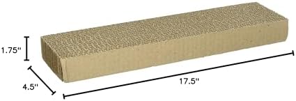 WARE Single Wide Corrugated Replacement Scratcher Pads for Cats (2-pack) - Catnip Included - Image 3