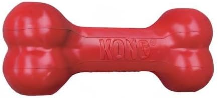 KONG Goodie Bone - Classic Durable Natural Rubber Dog Bone, Supports Mental Engagement - Treat Dispensing - Red - for Large Dogs