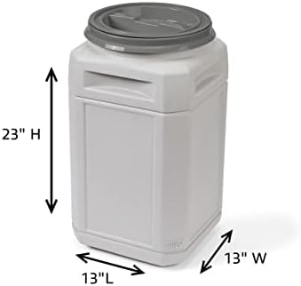 Mighty Tuff Airtight Dog Food Storage Container – 13 Gal, up to 54 lb Capacity – Cat and Dog Food Container with Twist Lid & Handles – BPA-Free, Made in USA - Image 2