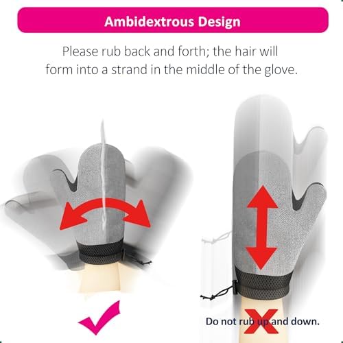 Double-Sided Pet Hair Remover Glove | Enhanced Electrostatic Adsorption | for Couch, Furniture, Carpet, Curtain Pet Fur Cleaner | Reusable Cat & Dog Hair Removal Tool - Image 6