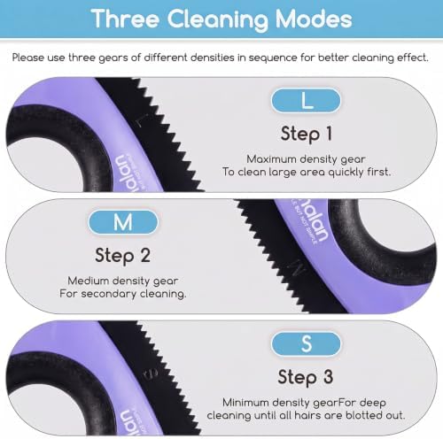Analan Mini Pet Hair Remover for Car Detailing Dog Hair Tool Brush(Purple) - Image 6