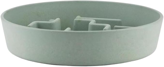 Sustainable Dog Slow Feeder Bowl – 27.7 OZ (820 ML) | Eco-Friendly Material, Dishwasher Safe | Suitable for Dry and Wet Food | Durable and Easy to Clean | Mint Green