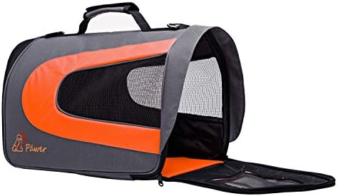 Pawer 18” x 11”x 11” Soft-Sided Foldable Airline Approved Pet Carrier for Cat, Puppy and Small Dog, Washable 600D Oxford Fabric, with Handle and Strap for Carry, Multiple Colors Available - Image 7