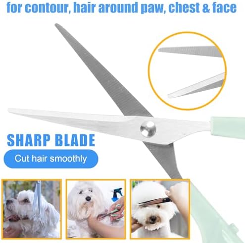 Pet Grooming Kit with Pet Shedding Slicker Brush, Bath Massage for Rabbit, Puppy, Kitten, All Hair Types, Includes Multiple Combinations of Combs and Brushes - Image 7