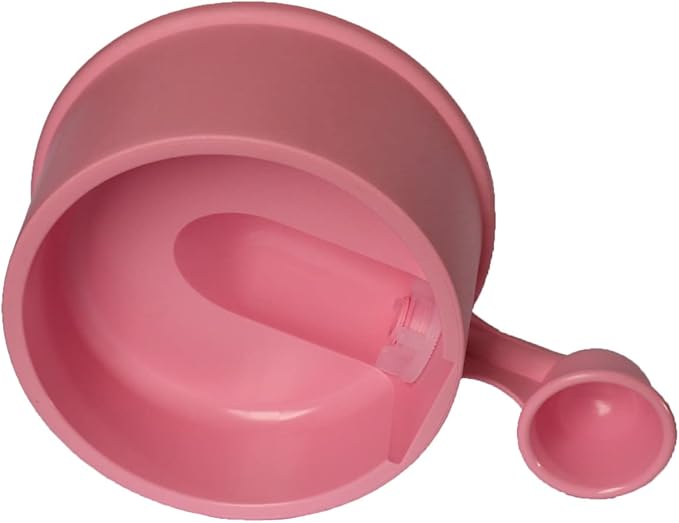 Pet Water Dispenser for Dogs and Cats, 67.6 oz – Gravity-Fed Water Bowl for Clean Drinking, Prevents Wet Fur, BPA-Free Polypropylene, Vida Mansa (Opaque Pink)