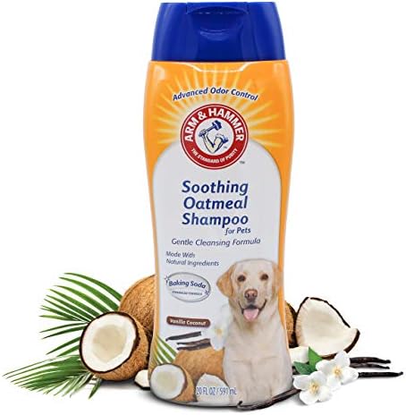 Arm & Hammer Soothing Oatmeal Dog Shampoo, Vanilla Coconut, 20 Fl Oz, 2-Pk - Image 5