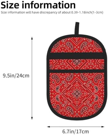 Red Paisley Pet Hair Removal Glove Brush Pet Hair Remover Tool for Carpet - Image 2