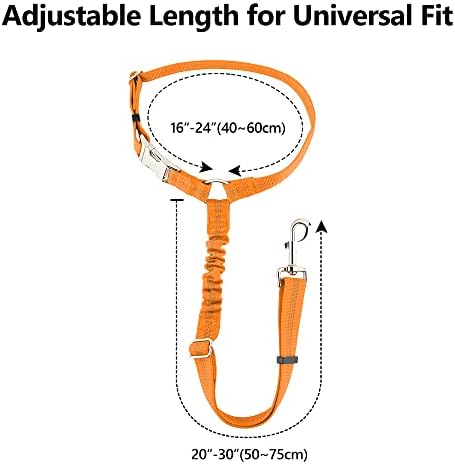 Plutus Pet Dog Seat Belt for Car Headrest, Reflective with Elastic Bungee - Image 7
