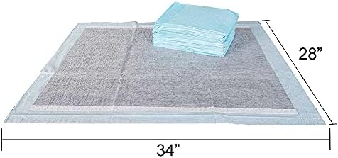BV Charcoal Puppy Pads XL 40 Count 34"x28" - Leak-Proof Pee Pads for Dogs with 6-Layer Absorbent Design & Built-in Attractant - Dog Pad Extra Large with Charcoal for Odor Control - for Large Dogs - Image 2