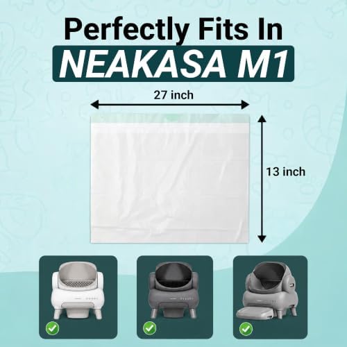 Extra Thick Replacement liners for Neakasa M1 Plus Litter Box, 30 Bags - Image 2