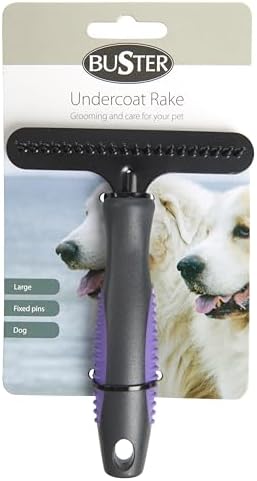 Kruuse Buster Large Purple Grooming Tool – Removes Loose Undercoat Hair Gently - Image 2