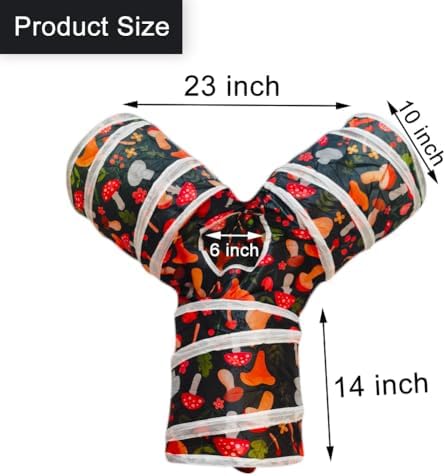 Cat Tunnel Tube Toys, 3 Ways Tunnels for Indoor Cats with Play Ball - Image 2