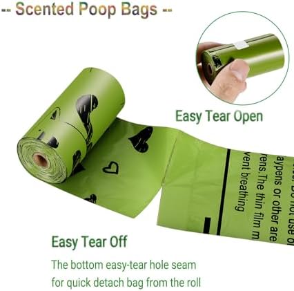 Dog Poop Bag Biodegradable 540 Count Dog Waste Bags with Dispenser Scented - Image 2
