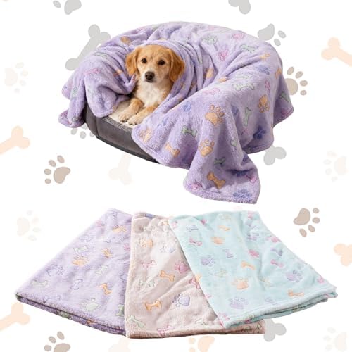 Rezutan Small Dog Blanket, Soft Puppy & Cat Flannel 3 Pack, 23"x16" - Image 7