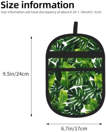 Tropical Leaf Pet Hair Removal Glove Brush Pet Hair Remover Tool for Carpet - Image 2