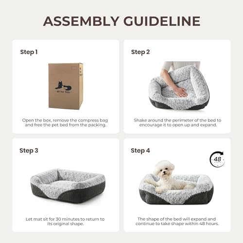 Cute Dog Bed for Small Medium Dogs,Washable Cat Beds, 25in - Image 7