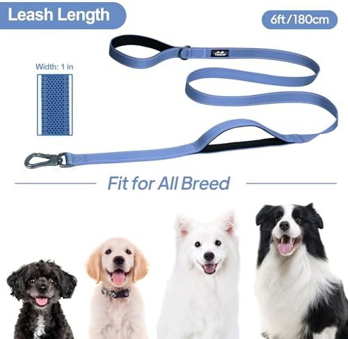 Twoear 6FT 1IN Heavy Duty Dog Leash for Large Dogs with 2 Padded Handles - Image 6