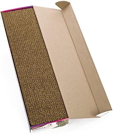 SmartyKat Super Scratcher Wide Corrugated Cat Scratcher for Cats & Kittens, Features Catnip Infusion Technology & Less Mess, Recycled Material, Brown - Image 2