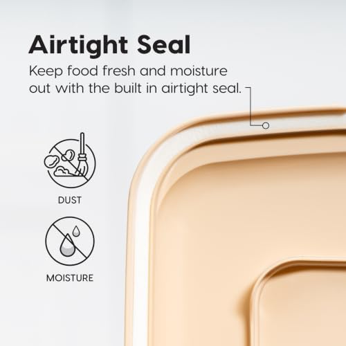 IRIS USA Dog Food Storage Container, Up to 58lbs, Almond/Pearl, Made in USA - Image 6