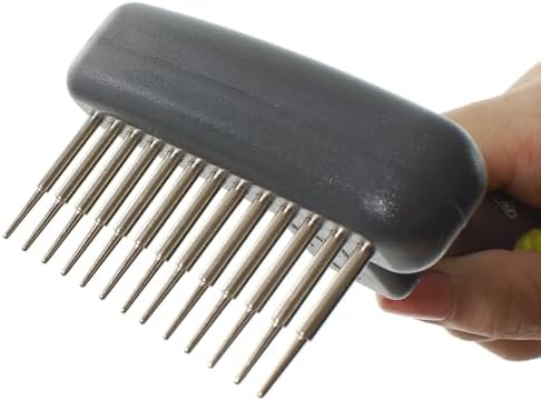 Kruuse Buster Flexible Undercoat Rake 13 Long Pins Green – Gentle Grooming Tool for Dogs - Image 2