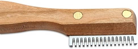 Mars Professional Dog Stripping Knife Grooming Tool with Ergonomic Handle, Specialty Double Usage, Made in Germany, Coarse - Image 2
