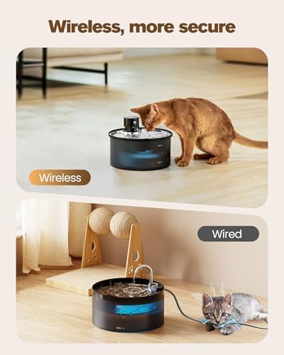 Wireless Cat Water Fountain Cordless: 108oz Battery Operated Cat Fountain - Image 2