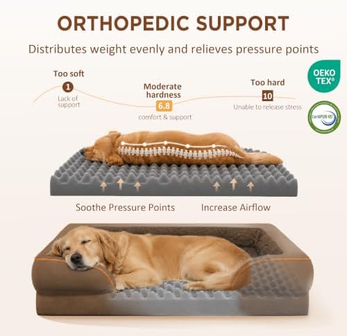 Comfort Expression Waterproof Orthopedic Dog Bed for Medium Size Dog - Image 2